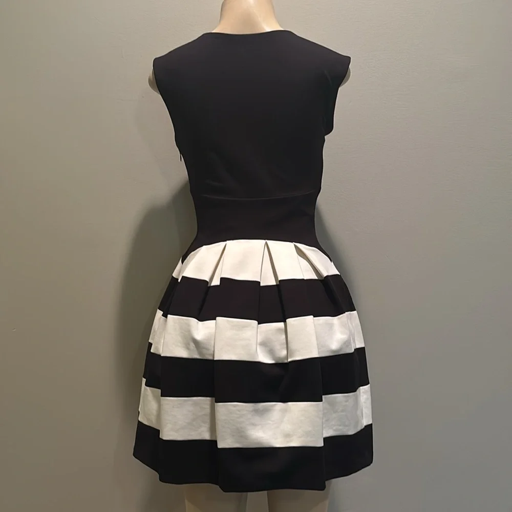 Anthropologie Strata Dress Ponte Fit & Flare By Eva Franco Size 2 - Picture 7 of 8